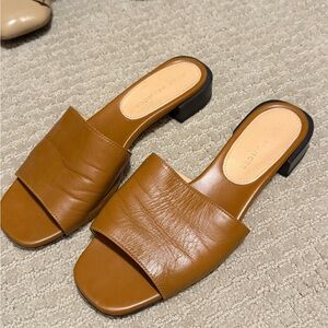 Dear Frances mules leather size 37 7 brown